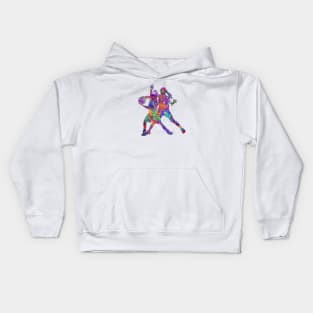 Basketball player girl Kids Hoodie